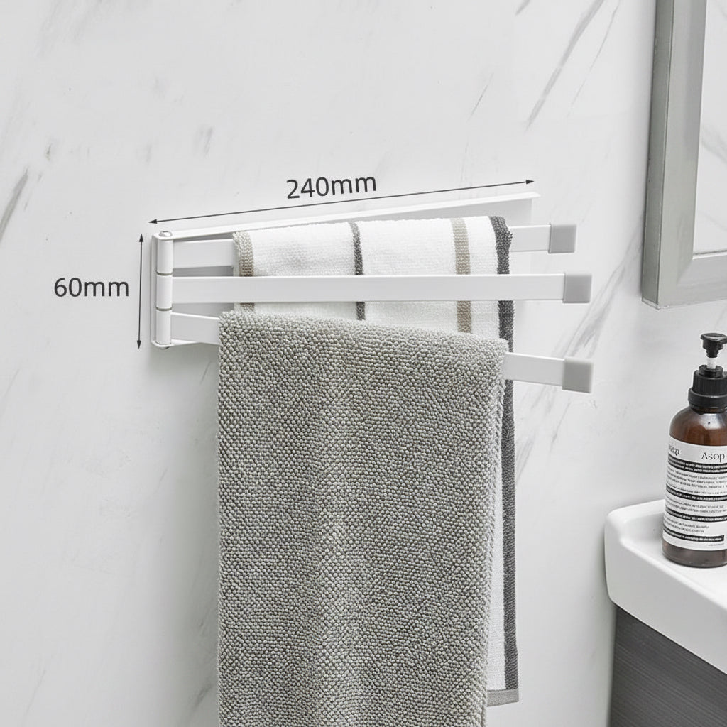Wall-Mounted Folding Towel Rack