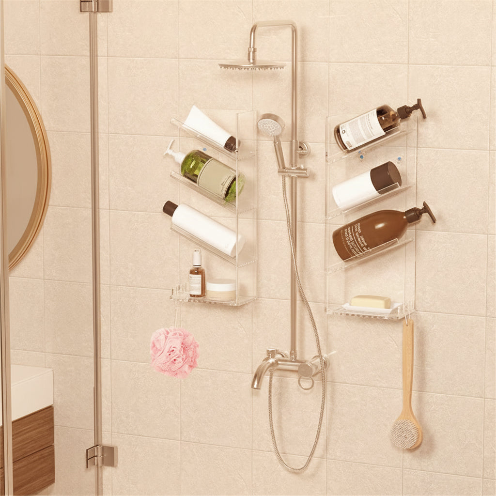 Nordic Bathroom Perfume Storage Rack | Minimalist Wall Organizer for Toiletries & Cosmetics