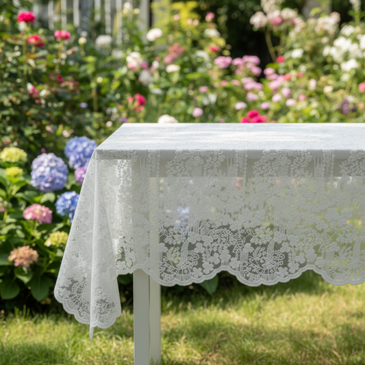 Lace Embroidered Tablecloth