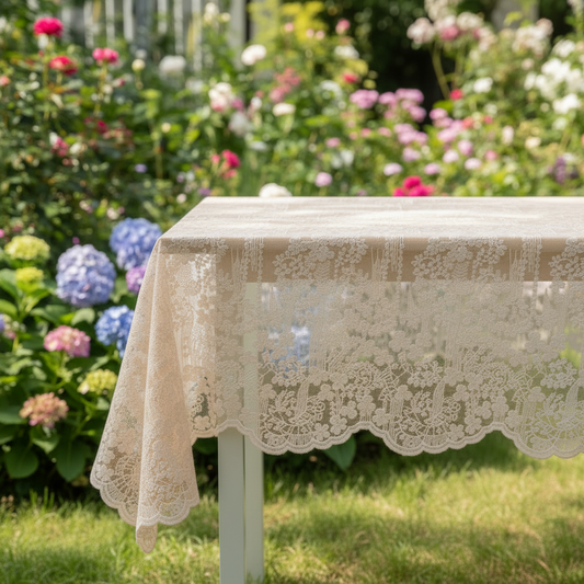 Lace Embroidered Tablecloth