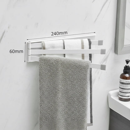 Wall-Mounted Folding Towel Rack