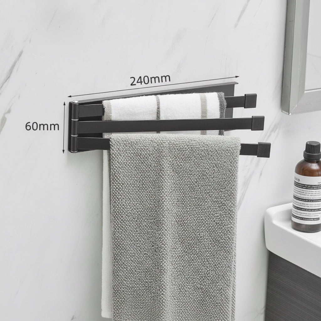 Wall-Mounted Folding Towel Rack
