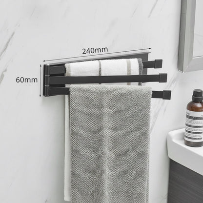 Wall-Mounted Folding Towel Rack