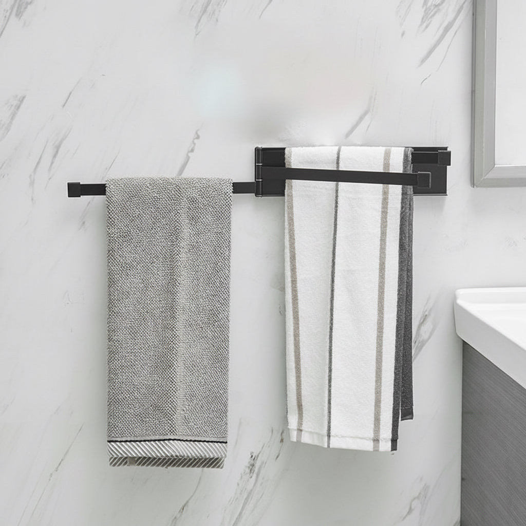 Wall-Mounted Folding Towel Rack