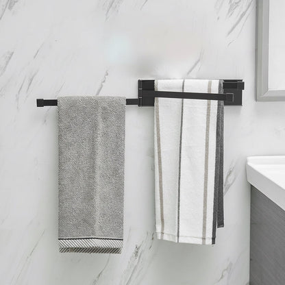 Wall-Mounted Folding Towel Rack
