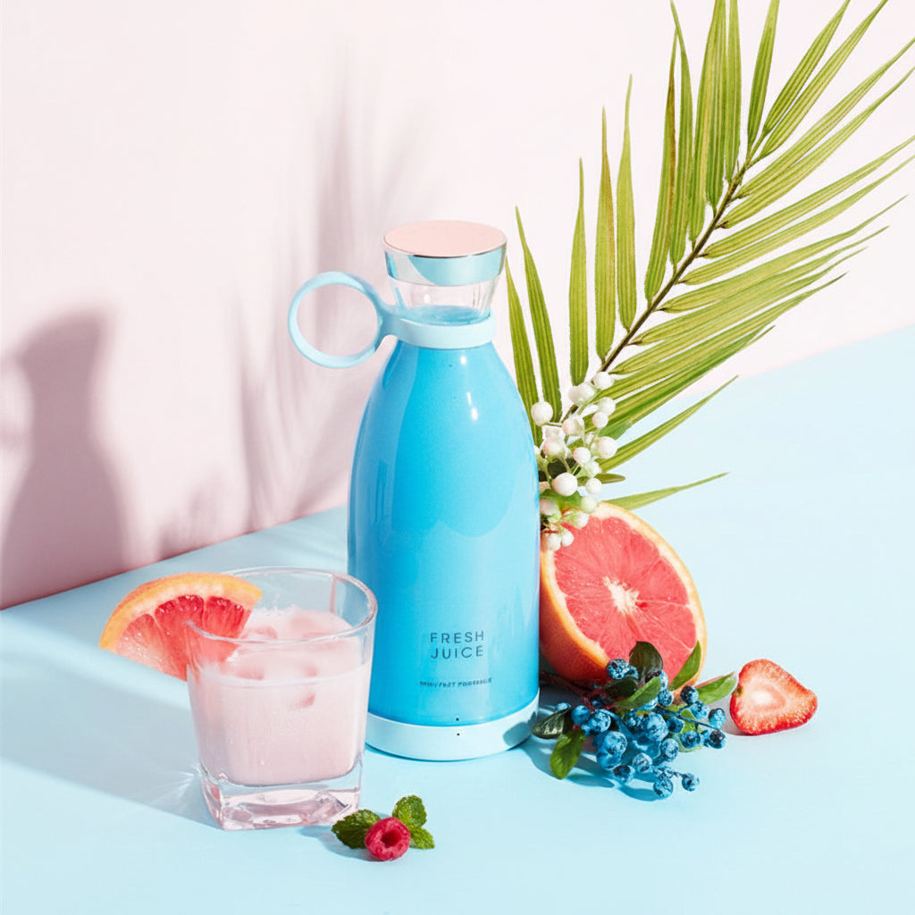 Portable Mini USB Blender 350ml | Rechargeable Smoothie & Juice Maker – Travel & Home Use Personal Blender