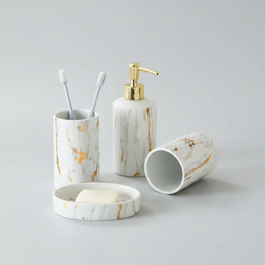 White Bathroom Set